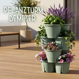 KHW Pflanzturm Demeter Ø 43 x 66 cm Mintgrün
