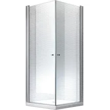 Glaszentrum Hagen 80x80x195 cm Zeus Eckduschkabine Esg