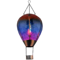 Außenleuchte Solarleuchte Gartendeko LED Heißluftballon-Design Hängeleuchte IP44