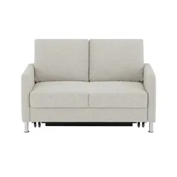 Schlafsofa platzsparend Fürth , beige , Maße (cm): B: 140 H: 90 T: 95