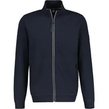 Lerros Sweatjacke "LERROS Unifarbene Herren-Sweatjacke Herren, in Großen Größen - Classic navy), - 5XL