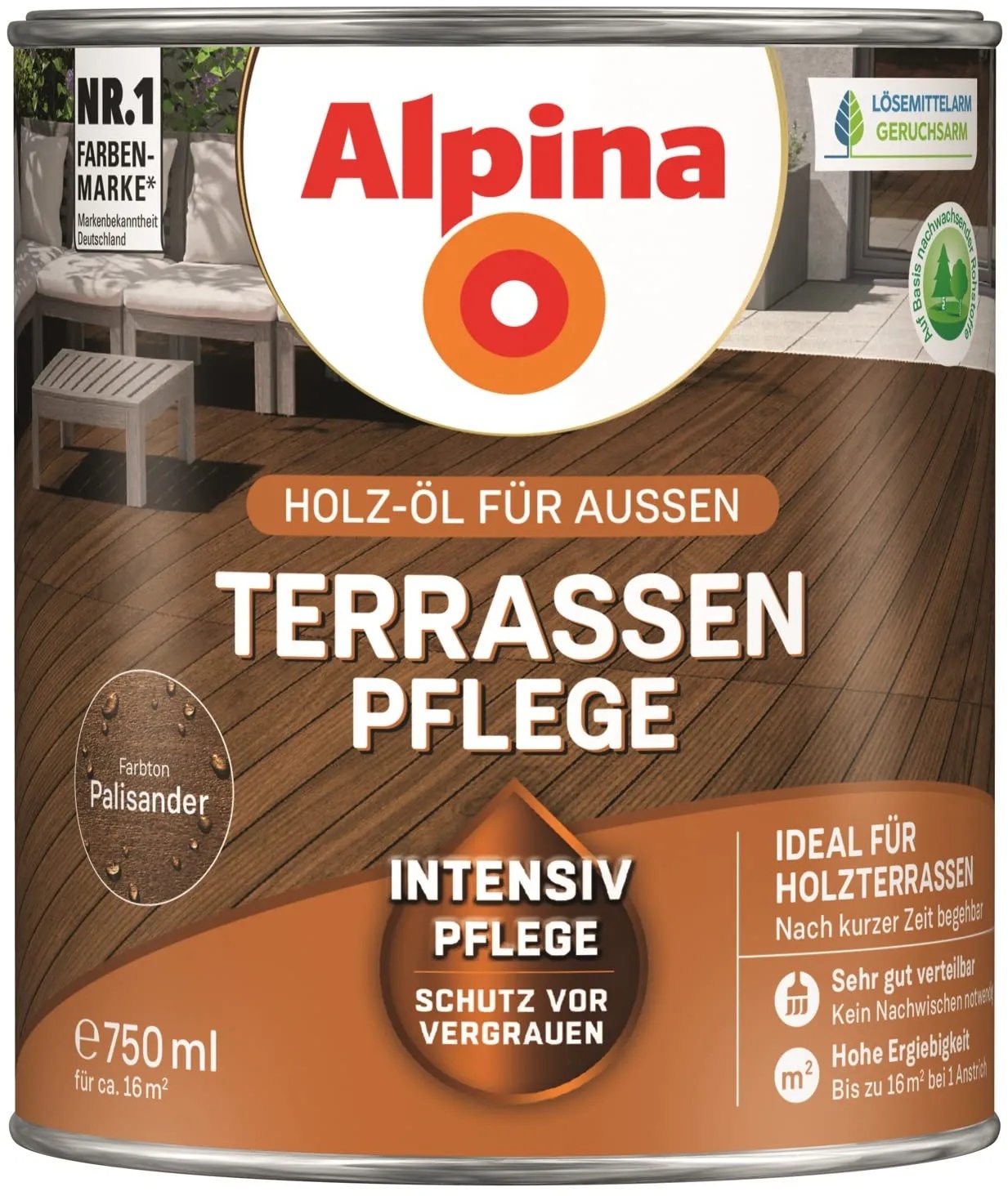 Alpina Terrassen-Pflege 0,75L (0,75L, palisander)