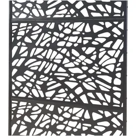 casa.pro Indoor Trennwand 200 x 100 x 50 cm Schwarz