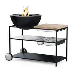 Höfats FIRE KITCHEN mit BOWL 70 Plancha-Grillset tief