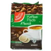 Gut und Günstig Kaffeepads Klassik 245948, 40 Stück, Pads im Beutel 4311501065785 Gut und Günstig 280 Gramm