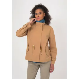 Freshlions Trenchcoat FRESHLIONS "Zelda", Damen, Gr. M, braun (camelfarben), 100% Baumwolle, unifarben, normal, Mäntel, mit stilvollem Reverskragen