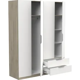 Demeyere Drehtürenschrank Ghost 157,3 x 203 x 51,1 cm Weiß
