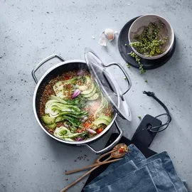 WMF Fusiontec Mineral Platinum Topf-Set 4-tlg. 2 x Fleischtopf + Bratentopf + Stielkasserolle