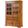 Massivmoebel24 Vitrine Akazie 134 x 50 x 196 cm Honig