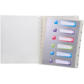 Exacompta Sichtmappen mit Ringen und 30 Hüllen, kristall