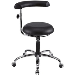 mey chair Hocker »A20« mit Lehne silber