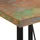 vidaXL Bartisch 55x55x107 cm Altholz Massiv und Eisen