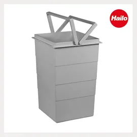 HAILO Einbaumülleimer 15 l Grau