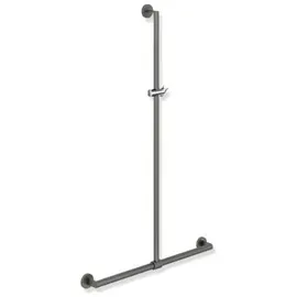 Hewi System 900 Duschhandlauf 900.35.43260DD 1250 x 1184 mm, pulverbeschichtet dunkelgrau tiefmatt/chrom