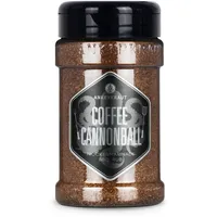 Ankerkraut Coffee Cannonball, BBQ-Rub, Gewürz-Mischung für Rind- oder Wild-Fleisch, mit Kakao & gerösteten Kaffeebohnen, lecker schmecker Aroma, 200 g im Streuer