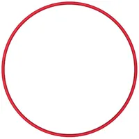 NiroSport Hula Hoop Reifen Aluminium Gymnastikreifen Fitnessreifen, 90 cm (Rot)