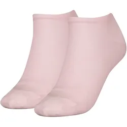 Sneakersocken TOMMY HILFIGER "TH WOMEN SNEAKER 2P", Damen, Gr. 35-38, light pink, Baumwollmischung, Socken Sneakersocken, Verstärkte Ferse und Spitze für zusätzliche Strapazierfähigkeit