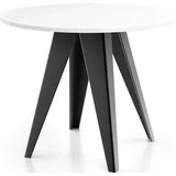 WFL GROUP Esstisch Glory im Industriestil - Modern, Rund - Ausziehbar von 90 cm Esszimmer, Tische, Esstische