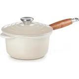 Le Creuset Tradition Profitopf 18 cm meringue mit Holzgriff