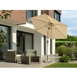 SCHNEIDER SCHIRME Sonnenschutz »Cordoba«, ⌀: 270 cm, natur - beige