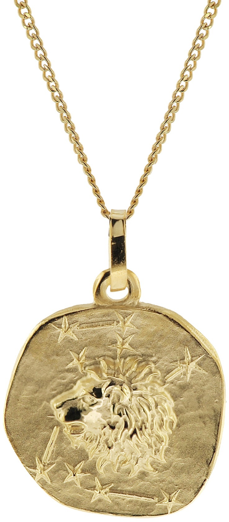 trendor 41920-08 Halskette mit Sternzeichen Löwe Gold 333/8K Ø 16 mm, 45 cm
