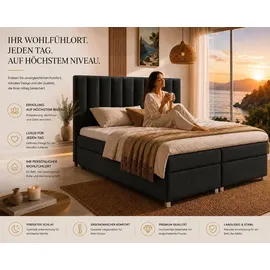 Best For Home Trinity 160 x 200 cm H3 Schwarz