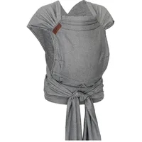 Hoppediz Hop-Tye Advanced - 4-in-1 Babytrage für Neugeborene ab Geburt - Halfbuckle Tragehilfe mit Tuchträgern - mitwachsend bis 20 kg - Design London weiß