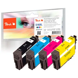 Peach Spar Pack Tintenpatronen kompatibel zu Epson No. 16XL, C13T16364010