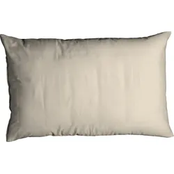 Kissenbezug CASATEX "Uni", beige (creme), B:40cm L:80cm, Satin, Baumwolle, Baumwolle, Kissenbezüge, Uni Design, Reißverschluss, tolle Farben