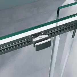 mai & mai Duschkabine mit Duschtasse Duschabtrennung 8mm Sicherheitsglas mit NANO 90x120cm Eck-dusche mit Schiebetür Ravenna18 - Silber