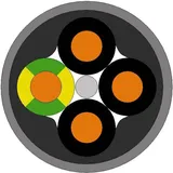 Lapp ÖLFLEX® SMART 108 Steuerleitung 2 x 0.75mm2 Grau 18020099/1000 1000m