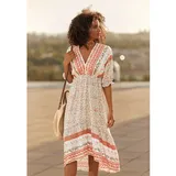 Inspirationen Sommerkleid Gemustert Orange 23