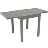 FRG Balkonausziehtisch 65x130x65cm Aluminium mit Glas