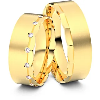 Trauringe Recklinghausen 925er Silber (gelb-vergoldet) - 6176