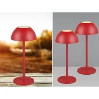MeineWunschleuchte 2er SET Akku LED Tischlampen ohne Kabel, dimmbare