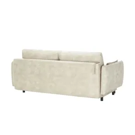 Sofa.de Schlafsofa Mikrofaser 2-Sitzer Beige