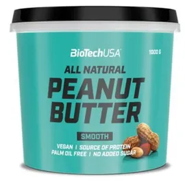 BIOTECH USA Peanut Butter, 1000 g Eimer, smooth