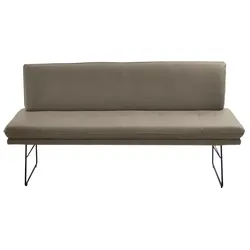 Polsterbank K+W KOMFORT & WOHNEN, grün (kaktus), B:172cm H:87cm T:65cm, Sitzbänke, Polsterbank in Spitzkissenoptik, Sitzsteppung, in 2 Größen wählbar