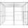 vidaXL Katzenkäfig 6x3x2,5 m Verzinkter Stahl
