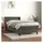 vidaXL Boxspringbett 90 x 200 cm Dunkelgrau