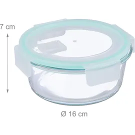 Relaxdays Glasbehälter 620 ml 6 St.