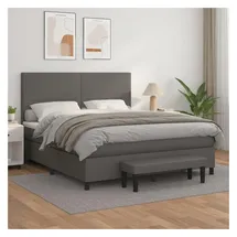 vidaXL Boxspringbett 180 x 200 cm Grau