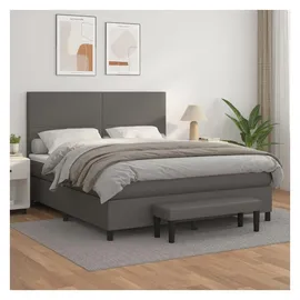vidaXL Boxspringbett 180 x 200 cm Grau