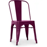 Stahl Esszimmerstuhl - Industriedesign - Neue Ausgabe - Stylix Purple