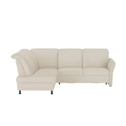 Polstermöbel Oelsa Ecksofa  Mallorca , creme , Maße (cm): B: 258 H: 92 T: 198