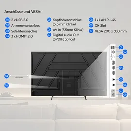 Medion MD 850602 50" 4K Ultra HD QLED Smart TV