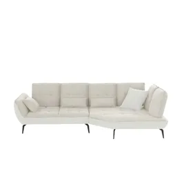 Vito Eckcouch Flachgewebe 3-Sitzer Beige