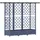 vidaXL Hochbeet mit Rankgitter und Dach 164 x 40 x 123 cm Grau