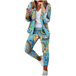 WANGTIANXUE Hosenanzug Damen Die Discounter Elegant Business Anzug Set Hosenanzug Blazer Hose 2-teilig Anzug Karo Einfarbig Zweiteiler Sale Angebote Slimfit Festlich Sportlich Hosenanzug Streetwear - XXL