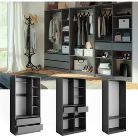 Vicco Kleiderschrank Elmo 100 x 200 x 50 cm Anthrazit